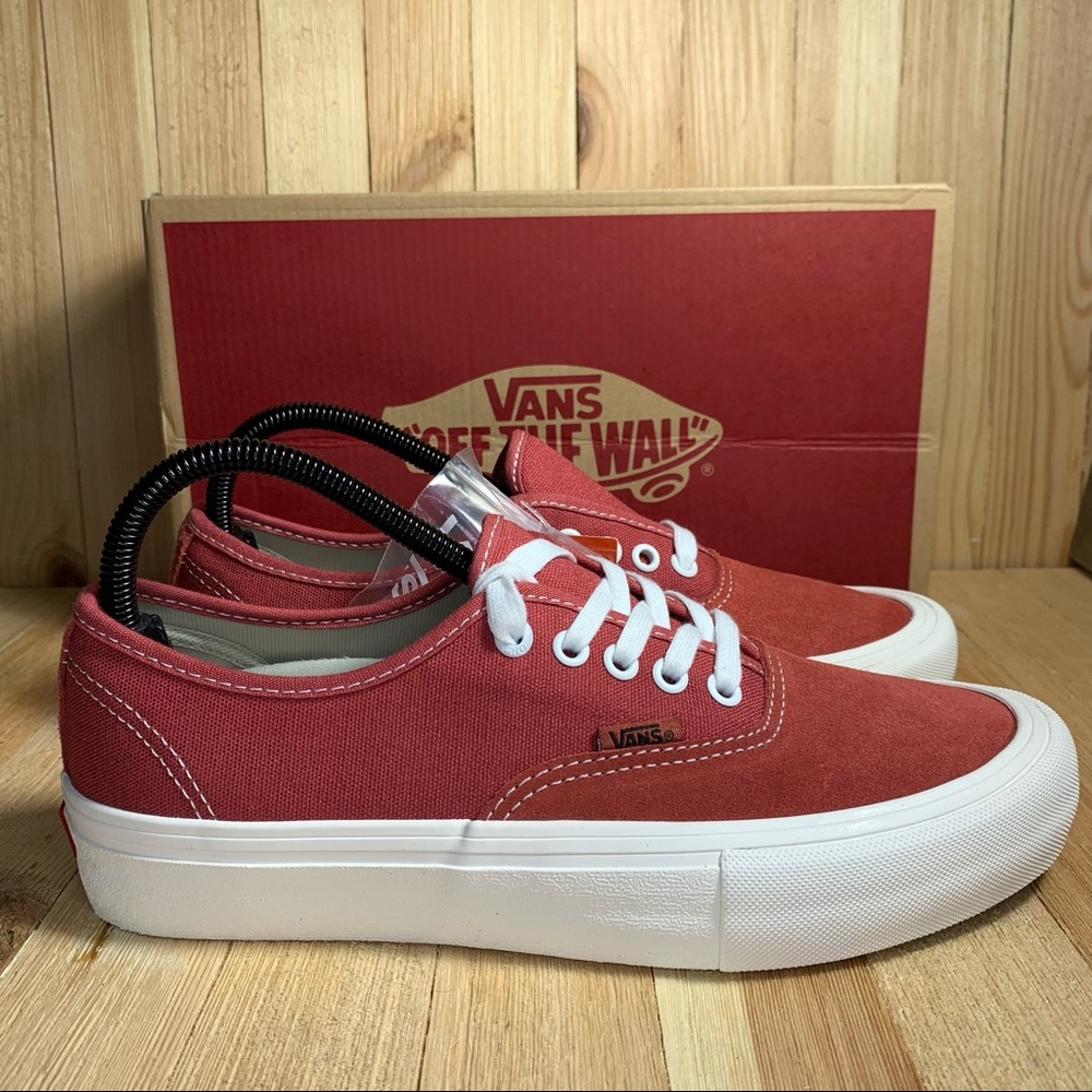 NEW Vans Authentic Pro Mineral Red /True white Shoes Men’s 7.5 | Women’s 9